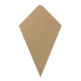 Paper Dipping Cone Kraft 26,5cm 250g (50 Units)