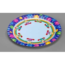 Paper Plate Clown Design 23cm (8 Units) 