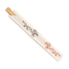 Bamboo Chopsticks Wrapped 20cm (2000 Units)