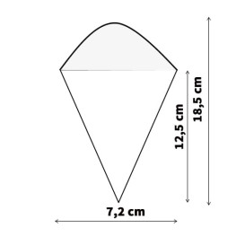 Pine Leaf Cone 18,2cm (50 Units) 