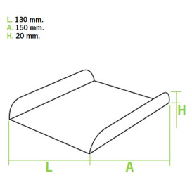 Paper Tray Waffle White 15x13cm (2000 Units)