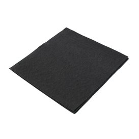 Airlaid Napkin Black 40x40cm (50 Units) 