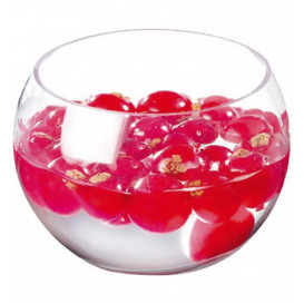 Tasting Plastic Bowl PS Sfere Shape Large Size Clear 150 ml (100 Units)