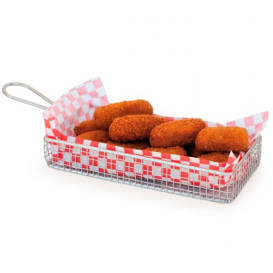 Serving Mini Fryer Container Steel 22x10x6cm (1 Unit) 