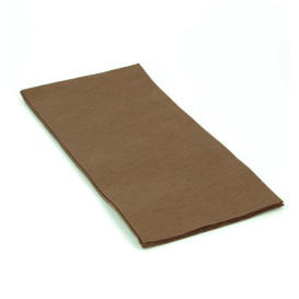 Paper Napkin Double Point Brown 1/8 40x40cm (1.200 Units)