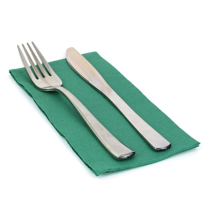 Paper Napkin Double Point Green 1/8 40x40cm 