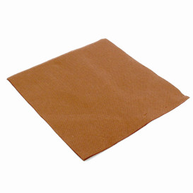 Paper Napkin Double Point Brown 40x40cm (50 Units) 