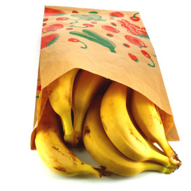 Paper Food Bag Fruit Design 22+12x36cm (100 Units)  