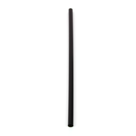 Plastic Straw for Cocktail or Mojito PS Straight Black Ø0,6cm 13cm (18000 Units)