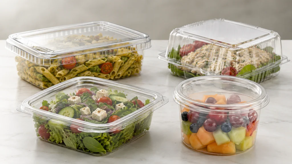 Tamper-evident containers for different types of food