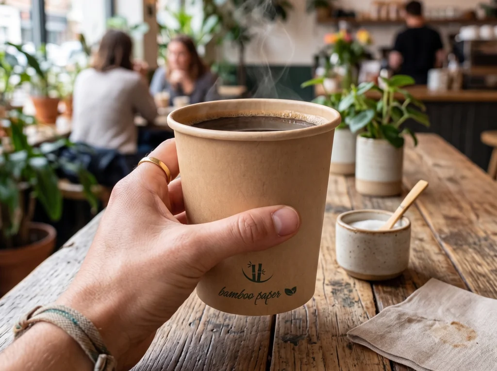 New Monouso® bamboo paper cup: innovation, strength and elegance for hot drinks ☕